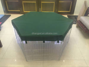 8 paneller taşınabilir yavru egzersiz çit hayvan kafesi ile kaliteli toptan ile kapak ağı sekizgen Metal köpek çit - Product Image 3