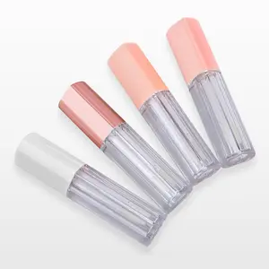 4ml tình yêu-hình trái tim trong suốt nhựa Lip men rỗng ống trong suốt chai cho Lip Gloss Ống