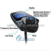 2017 Modulador FM para coche/Reproductor MP3 para coche/Transmisor FM para coche