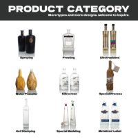 Mini petit crâne Super silex bouchon à vis vin Vodka whisky mat noir liqueur bouteille givrée 750ml carré Unique verre avec bouchon