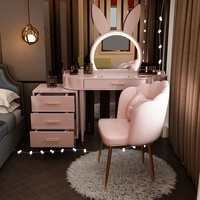 2024 chambre principale coiffeuse LED moderne Simple luxe verre maquillage bureau intelligent Internet célébrité intégré poitrine tiroirs