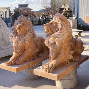 <span class=keywords><strong>Escultura</strong></span> <span class=keywords><strong>De</strong></span> León <span class=keywords><strong>de</strong></span> mármol Natural <span class=keywords><strong>de</strong></span> tamaño pequeño exterior Par <span class=keywords><strong>de</strong></span> Estatua <span class=keywords><strong>de</strong></span> león <span class=keywords><strong>de</strong></span> piedra - Product Image 2