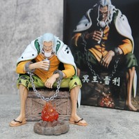 Vente en gros de figurines d'action d'anime Luffy Zoro de 15 cm, figurine en PVC de dessin animé, figurine assise avec LED, modèle de collection, jouets