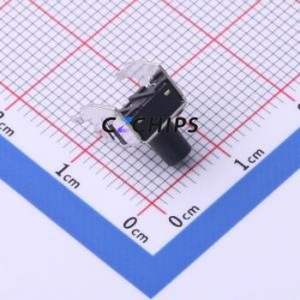 KH-6X6X8H-ZJ Tactile Switch Bent Lead Through Hole,6x6mm Switch Single Pole Single Throw Round Button Right Angle Insert 6mm - Product Image 2