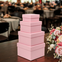 Boîtes rigides écologiques et recyclables pour cadeaux de mariage de luxe personnalisés, avec doublure en éponge, pour Noël