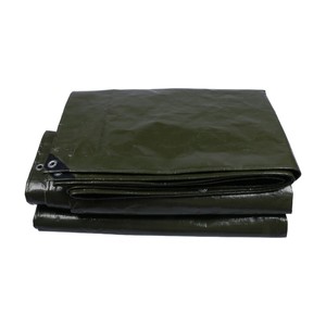 Bâche en PE vert argenté gris, résistante, imperméable, résistante aux UV, pour <span class=keywords><strong>camion</strong></span>, agriculture, camping - Product Image 3