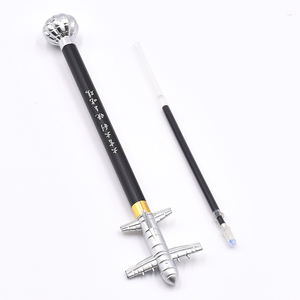 Nouveau design de stylo gel de recharge remplaçable en alliage de zinc modèle d'avion <span class=keywords><strong>Jedi</strong></span> Game Style 20cm - Product Image 2