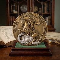 Pièces de monnaie commémoratives en métal plaqué or, design personnalisé, pour la Fête Nationale et Noël - Souvenirs patriotiques avec impression sérigraphique