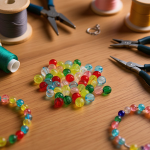 Perline Rotonde Multicolore Ilan da 8mm, 15g, per Creazione di Gioielli - Product Image 3