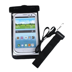 Funda impermeable para teléfono con clip para el brazo y pantalla táctil, para natación, rafting, uso al aire libre, colores rosa, azul y transparente, incluye cordón. - Product Image 5