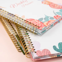 Agenda personnalisé avec couverture rigide et spirale, journal, organisateur quotidien, hebdomadaire, mensuel, planificateur, carnet, cadeau, logo personnalisé
