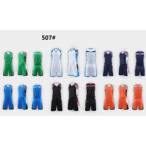 Benutzer definierte Großhandel Günstige 100% Polyester Plain Basketball Jersey Basketball Jersey und Shorts Custom - Product Image 2