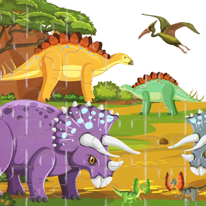 Rompecabezas de dinosaurio de madera 60 piezas rompecabezas juguetes madera <span class=keywords><strong>Dino</strong></span> rompecabezas para niños Juego de cerebro educativo temprano - Product Image 3