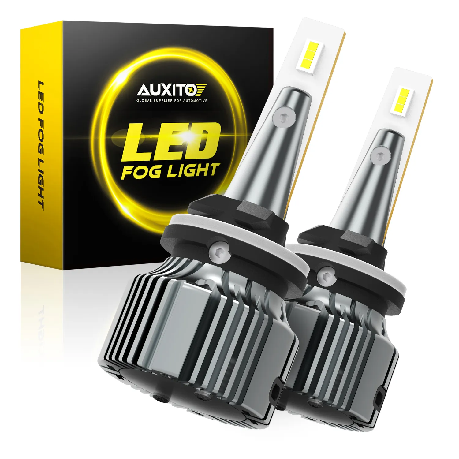 AUXITO 881 889 LED sis işık DRL ampul 6000K serin beyaz 300% parlak araba için