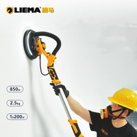 Elektrische Bürstenlose Trockenbau-Schleifmaschine - Langer Griff, Variable Geschwindigkeit, Klappbar, Doppel-Lichtstreifen-Schleifmaschine