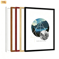 Minimalistische Massivholz-Bilderrahmen für Geschäftslizenz, DIY-Bastelarbeiten, Fotogalerie & Kinderbilder, Wandmontage/Tischaufstellung