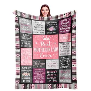 Couverture en flanelle jacquard douce et confortable, cadeau original pour la meilleure amie, la tante, la maman, la fille, la petite sœur, étiquette personnalisée incluse - Product Image 3