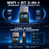 Adaptador USB Inalámbrico BL-LINK Ax900 de 150Mbps, 2 en 1, Dongle WiFi y Bluetooth con Antena Interna para una Conexión de Red Estable