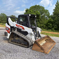 Chargeuse compacte sur pneus d'occasion Bobcat S160, faible nombre d'heures de fonctionnement, moteur Kubota, idéale pour les travaux en espace restreint
