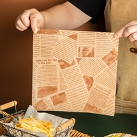 Papier d'emballage alimentaire en gros pour sandwichs et hamburgers, résistant à la graisse, avec logo personnalisé