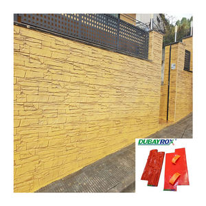 Moldes de goma de la estera del sello de la pared <span class=keywords><strong>vertical</strong></span> del hormigón DE LA PU para la impresión estampada de la pavimentación concreta - Product Image 5