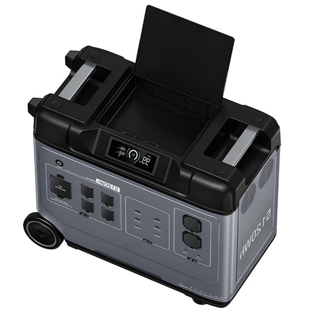 Portable 2000W Lithium Battery Solar Power Station 5000W Output Home Storage Generator MPPT 1000W 300W Pure Sine Wave Car Use
