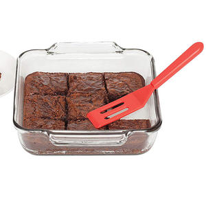 Silicone Kitchen Utensils Non-Porous Frying Spatula Small Leak Spatula Brownie Non-Stick <b>Pan</b> Heat Resistant Baking Pastry Tools - Product Image 1