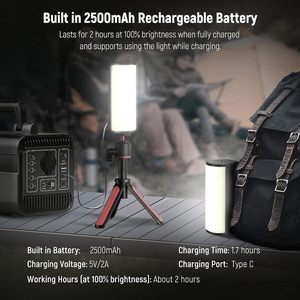 <span class=keywords><strong>NEEWER</strong></span> Lot de 2 lampes magnétiques RVB 360 ° Full Color Handheld Tube Light LED Stick Photography Wand Mini Fill Video Light - Product Image 2