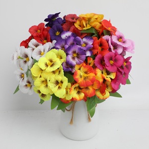 Bouquet de fleurs artificielles Guanyi, fleurs en soie pour mariage, décoration intérieure et extérieure - Product Image 3