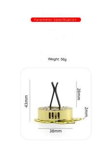 Aromaterapia de coche de <span class=keywords><strong>esmalte</strong></span> personalizado para juegos de difusores de caña con salida de aire magnética de Metal macho y hembra para coches - Product Image 5