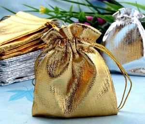Custom Logo Metallic Gold Silver Drawstring <b>Bag</b> for Jewelry Packaging Wedding Party <b>Gift</b> Pouch <b>Personalized</b> Reusable Small Pouch - Product Image 2