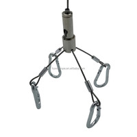 Kit de câbles de Suspension, dispositif de sécurité ajustable, câbles de Suspension lumineux, pour panneau LED en aluminium Triangle, 10 pièces