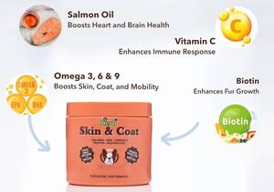 Golosinas Blandas para Perros de Marca Privada OEM/ODM, Altas en Proteínas, para la Salud de la Piel y el Pelaje, con Ácidos Grasos OMEGA para el Apoyo Inmunológico - Product Image 4