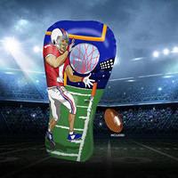 Jeu de sport de plein air pour garçons et filles, jeu de cible de football gonflable, jeu de fête, matériau PVC, 60 pouces