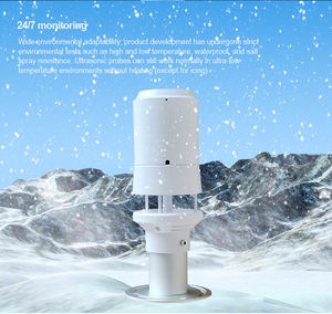 Anemómetro digital ultrasónico, transductor de dirección de velocidad del viento, mide 5 parámetros meteorológicos, instrumento para dirección del viento - Product Image 6