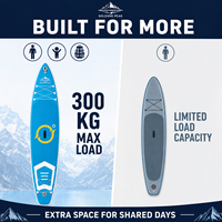 Planche de paddle gonflable OEM personnalisée avec logo, 11 pieds, 34 pouces de large, polyvalente