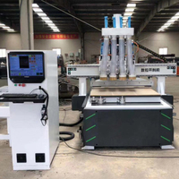 Enrutador Cnc de madera Cmc rotativo de cabezales múltiples, enrutador Cnc de pórtico doble 3D de 4 ejes, máquina enrutadora para mesa de vacío de madera