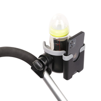 Accessoires de poussette 2 en 1 porte-gobelet universel pour enfants tricycle poussette bouteille d'eau porte-téléphone portable