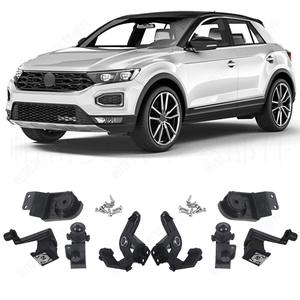 Kit de support de phare pour Volkswagen T Roc 2018 2021, avec vis et clips, matériel de montage avant en ABS pour fixation des feux de voiture - Product Image 4
