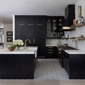 Gabinete de cocina de madera clásico Precio asequible Gabinete personalizado Gabinete de cocina de diseño moderno para hogares - Product Image 5