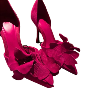 Zapatos de tacón alto finos estilo francés para mujer 2026, nuevos, sin cordones, de malla, con logo, sexys, de punta, para verano, con aumento de altura, de EVA sólido. - Product Image 4