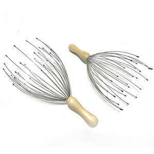 ไม้โปรโมชั่นของขวัญเครื่องนวดหนังศีรษะมือถือไม้เครื่องมือผ่อนคลายของขวัญงานฝีมือพร้อมโลโก้ออกแบบได้ตามต้องการ - Product Image 1