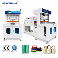 Machine d'emballage rétractable semi-automatique pour ruban PVC, type manchon, pour ruban isolant électrique, emballage rétractable en tube à rouleau unique