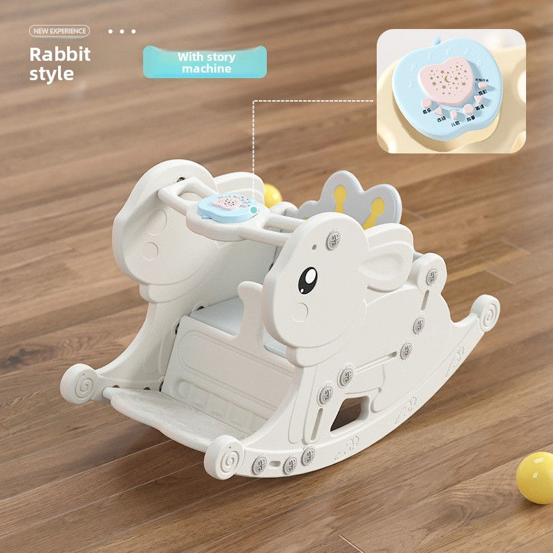 Chaise à bascule musicale lapin