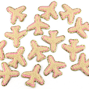 Bordado Chenille mujeres parches corazón estrella relámpago avión flamenco ancla parches para sombrero - Product Image 4