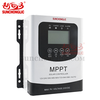 Contrôleur solaire à écran LCD Sunchonglic 30A 12V 24V 36V 48V 60V 72V 84V 96V Contrôleur de charge MPPT