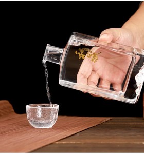 <strong>Mini</strong> 50ml 200ml 375ml 500ml 750ml Squarealcohol Glass <strong>Bottle</strong> Liquor Wine Gin Whisky Vodka Tequila Glass <strong>Bottle</strong> with Cork Lid - Product Image 3