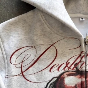 Sweat-shirt à capuche zippé surdimensionné blanc en <span class=keywords><strong>molleton</strong></span> de coton épais pour homme, personnalisable, vierge, fournisseur d'usine OEM - Product Image 3