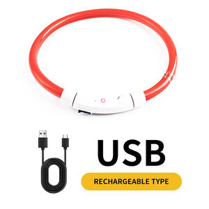 조정 가능한 <span class=keywords><strong>Led</strong></span> 빛 개 애완 동물 목걸이 중국에서 만든 야간 조명 애완 동물 개 고양이 개 안전 조명 플래시 목걸이 애완 동물 용품 - Product Image 1