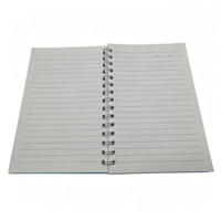 Carnet à spirale A5 en polypropylène rigide, 120 feuilles, avec fenêtre découpée créative, carnet personnalisé, agenda A5 en gros